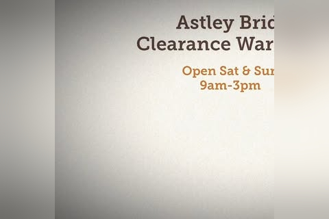 Astley Bridge Clearance Warehouse in Bolton