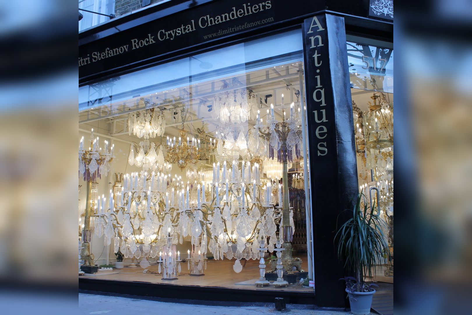 Dimitri Stefanov Rock Crystal Chandeliers in London