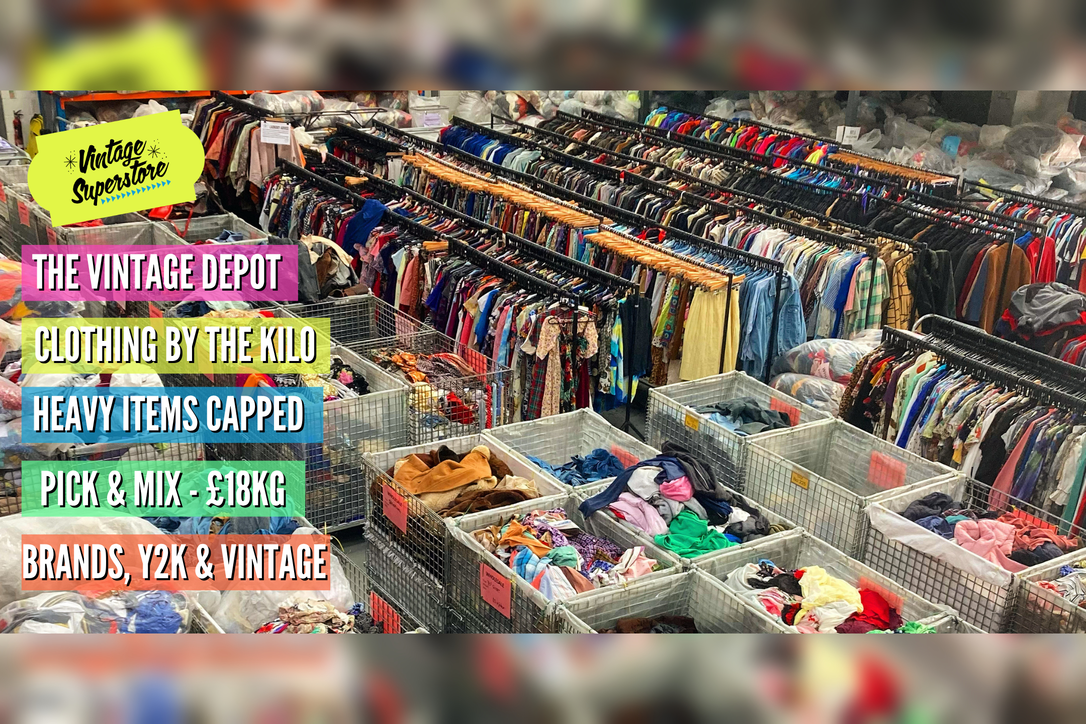 Sheffield's Vintage Superstore - £18 Per Kilo - Free entry in Sheffield