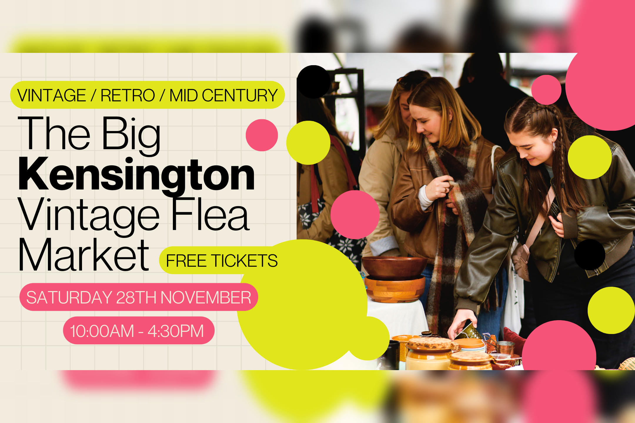 The Big Kensington Vintage Flea Market in London