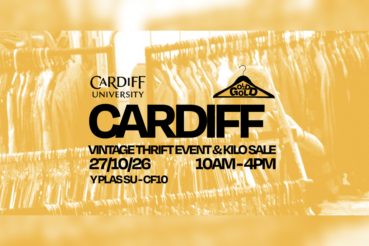 27th October - Cardiff Uni's BEST Vintage Kilo Sale in Cardiff