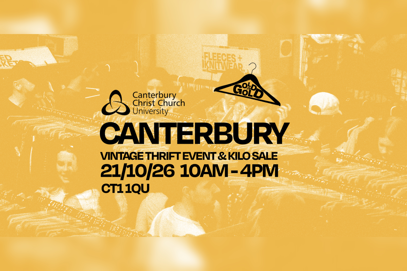 21st October - Canterbury (UNI) Best Vintage Kilo Sale in Canterbury