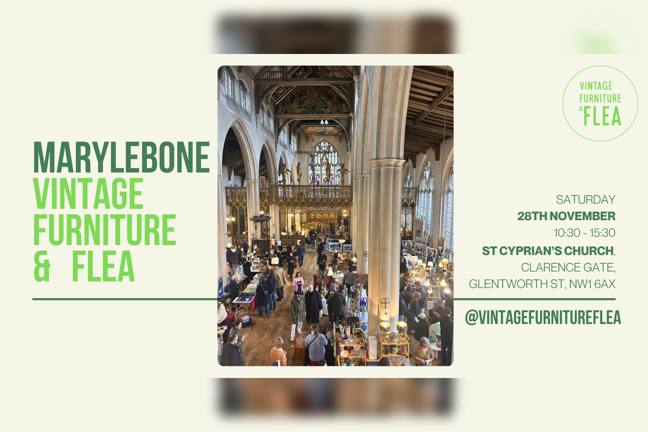 The Marylebone Vintage Furniture & Flea Market in London