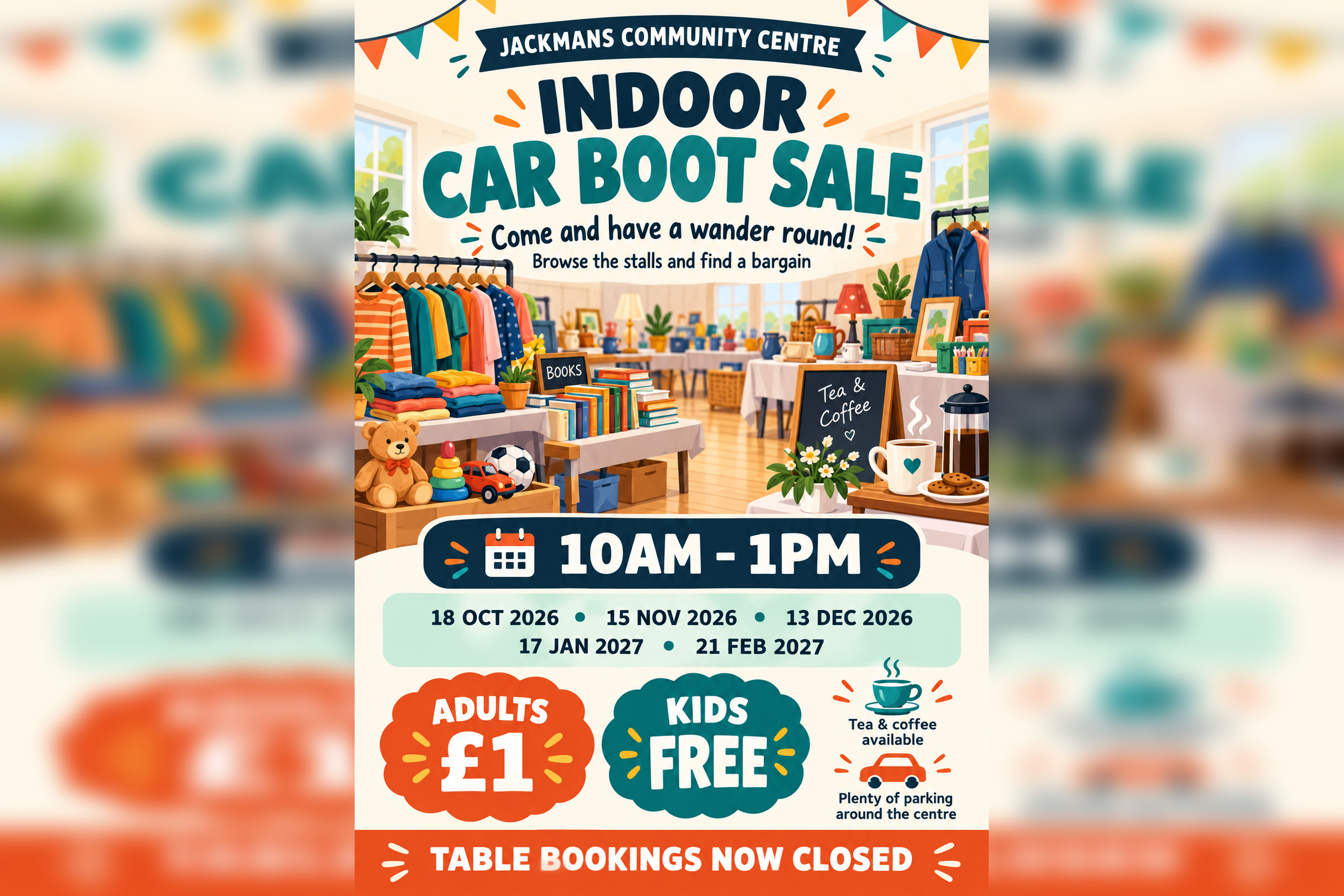 Indoor Carboot in Letchworth Garden City