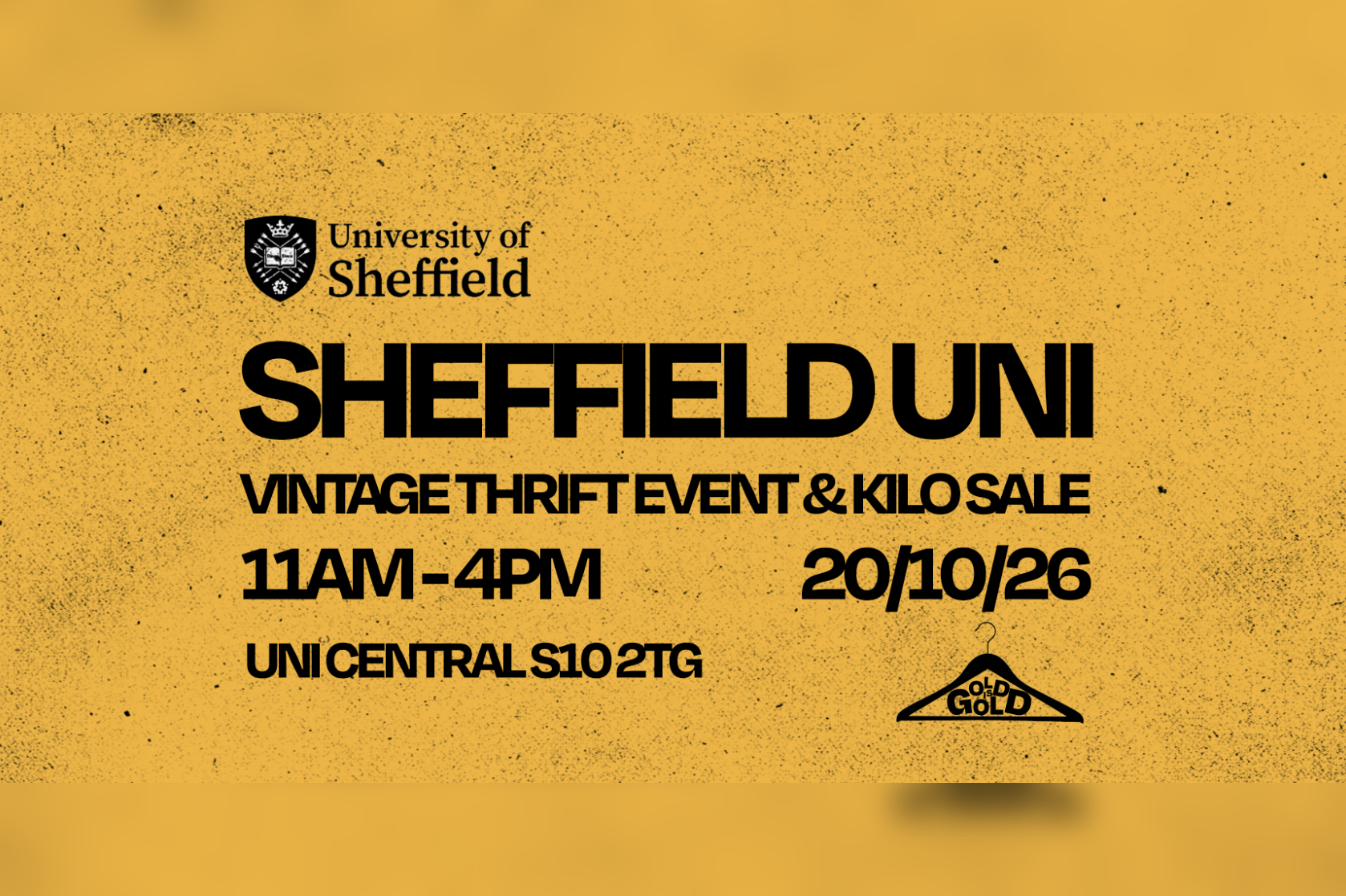 20th October - Uni of Sheffield's BEST Vintage Thrift Event & Kilo Sale in Broomhall