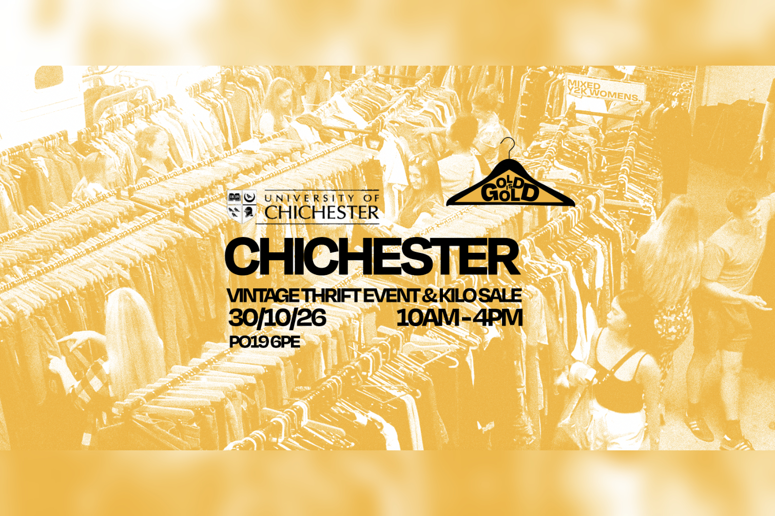 30th October - Chichester's (UNI) BEST Vintage Kilo Sale in Chichester
