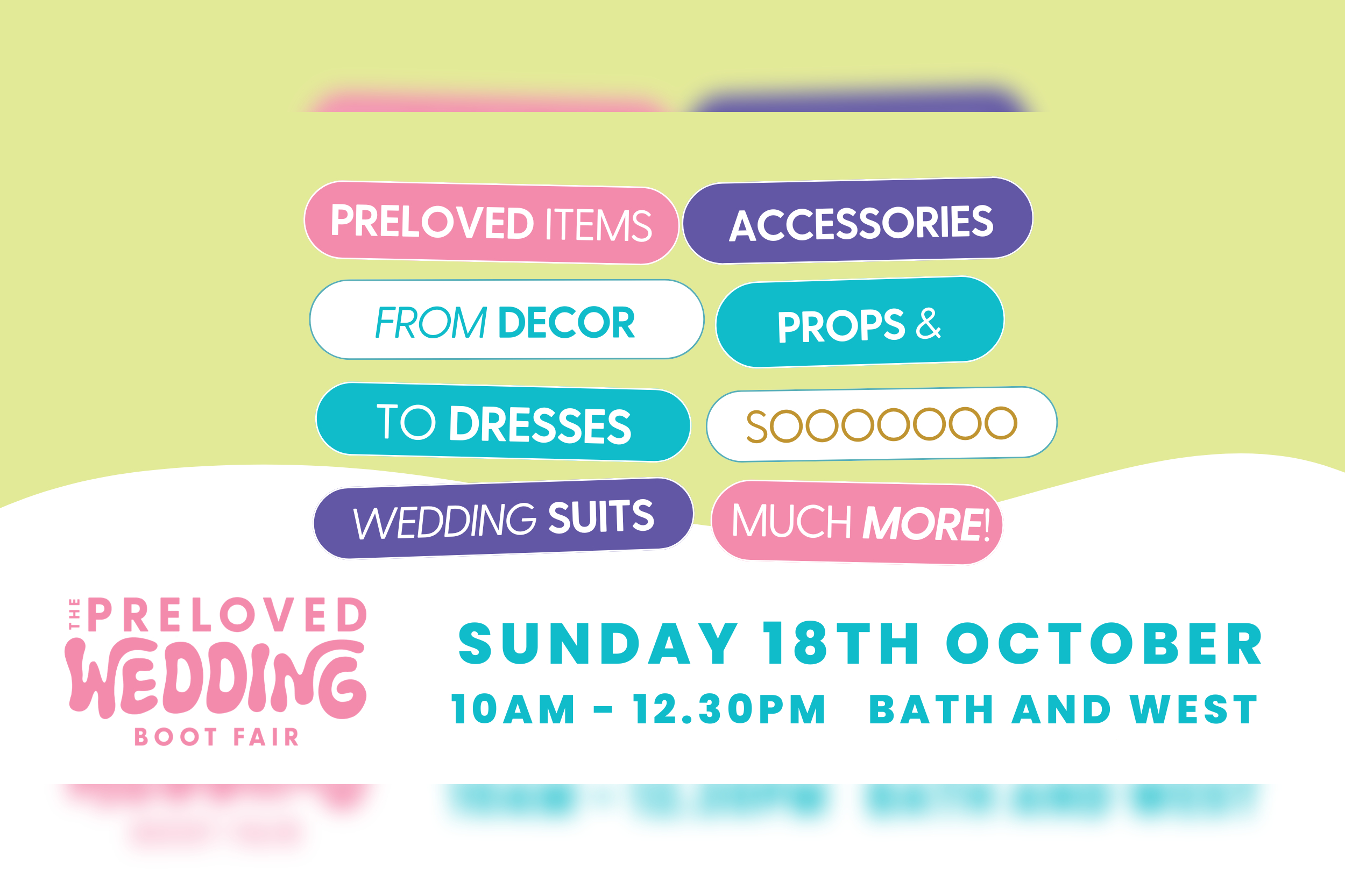 The Preloved Wedding Boot Fair: October 2026 in Shepton Mallet