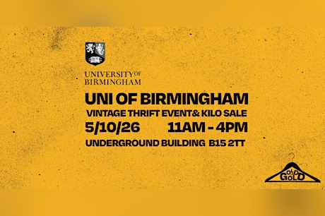 5th October - Uni of Birmingham's BEST Vintage Thrift Event & Kilo Sale in Birmingham