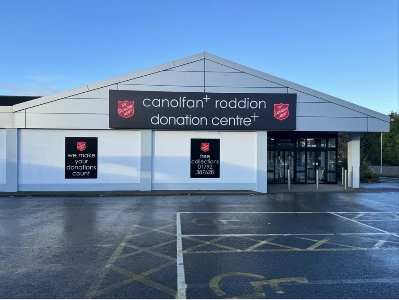The Salvation Army Donation Centre in Swansea