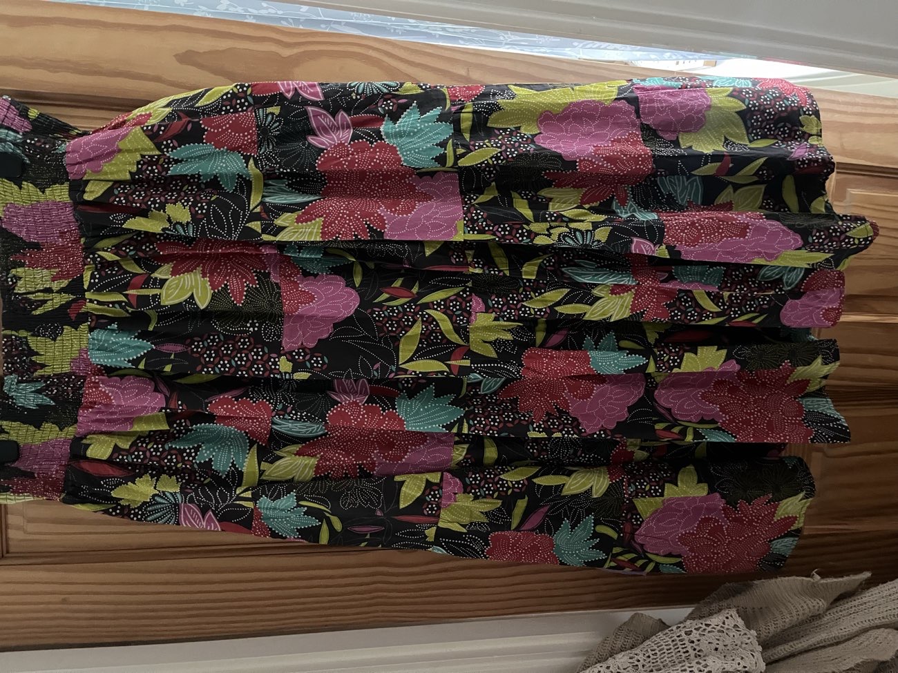 Brown Floral Skirt bought at Loros for £3.50