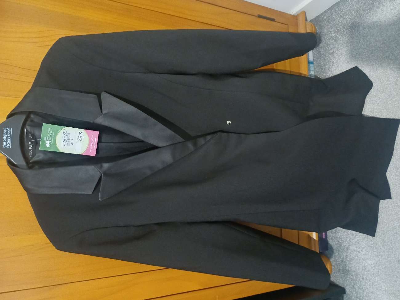 Real nice long blazer with a satin collar product bought at Children's Hospice South West for £15.00