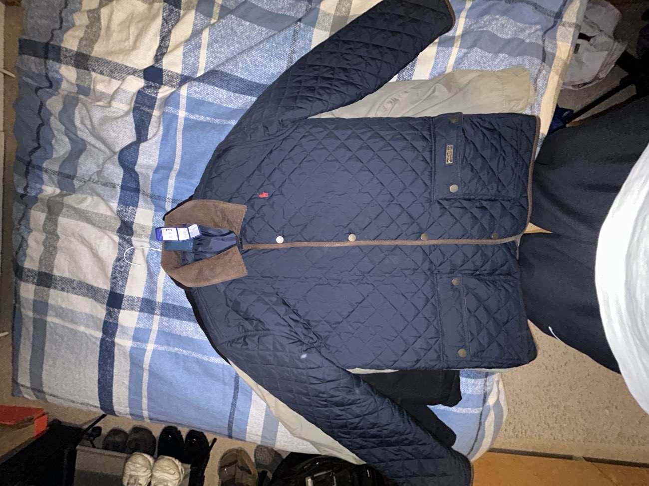 vintage Ralph Lauren quilted coat product bought at Cancer Research UK for £13.00