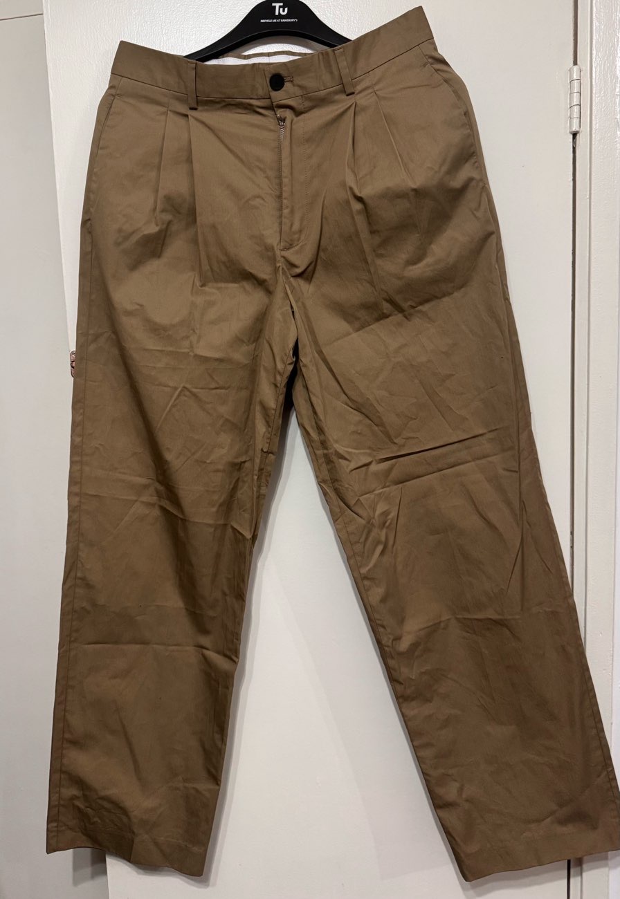 Zara Pleated wide chinos bought at Cancer Research UK for £3.00