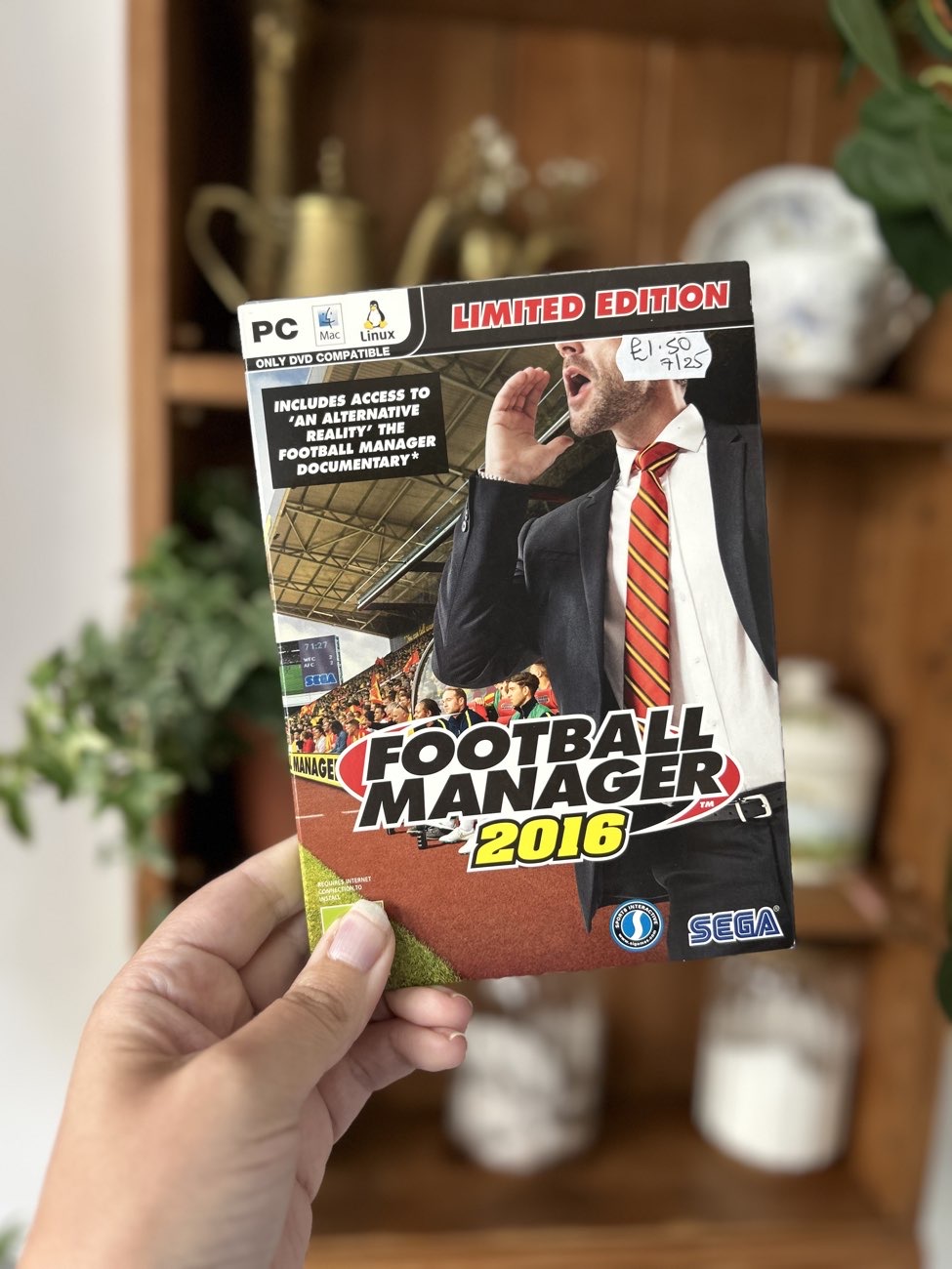 Football Manager to add to husbands collection! bought at Samaritans Charity Shop for £1.50