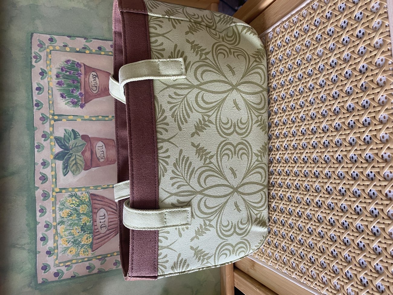 Fabric Floral Patterened Bag 🍎 bought at DEBRA The Butterfly Skin Charity for £3.50