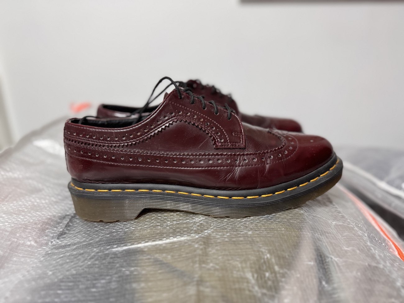 Dr Martens , Red Cherry brogues ( priced On sale) product bought at TRAID for £5.00