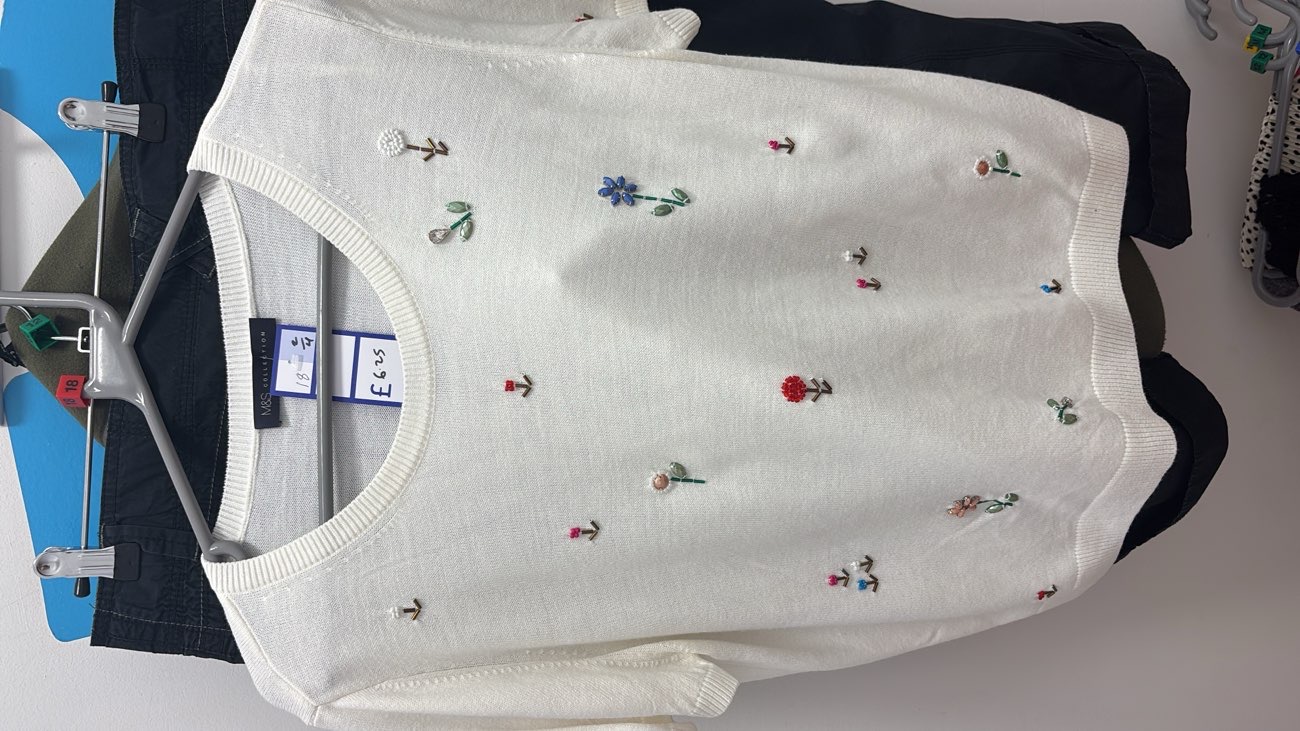 Floral Beaded Top product bought at Cancer Research UK for £6.25