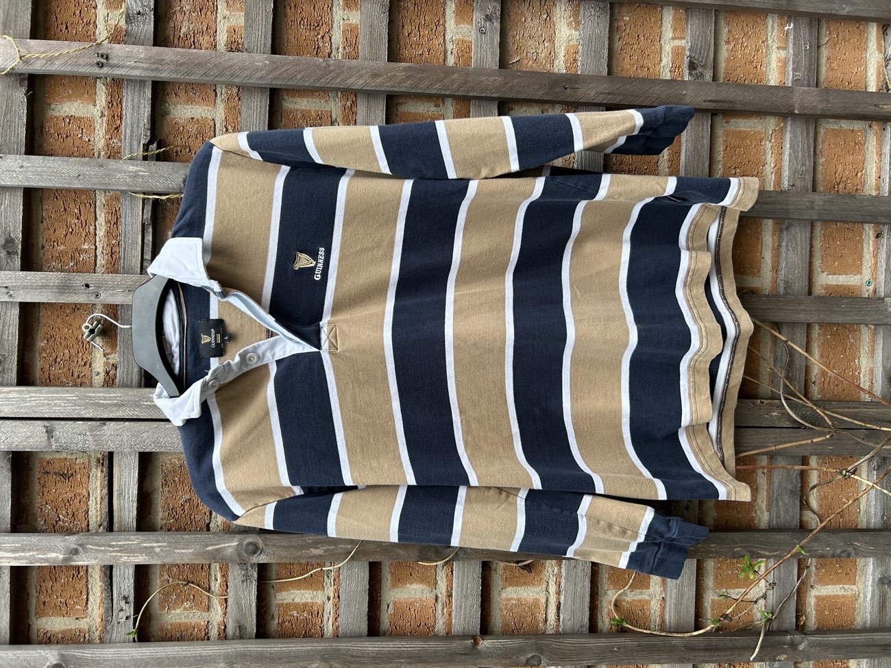 Guinness striped long sleeve polo bought at RSPCA for £6.00