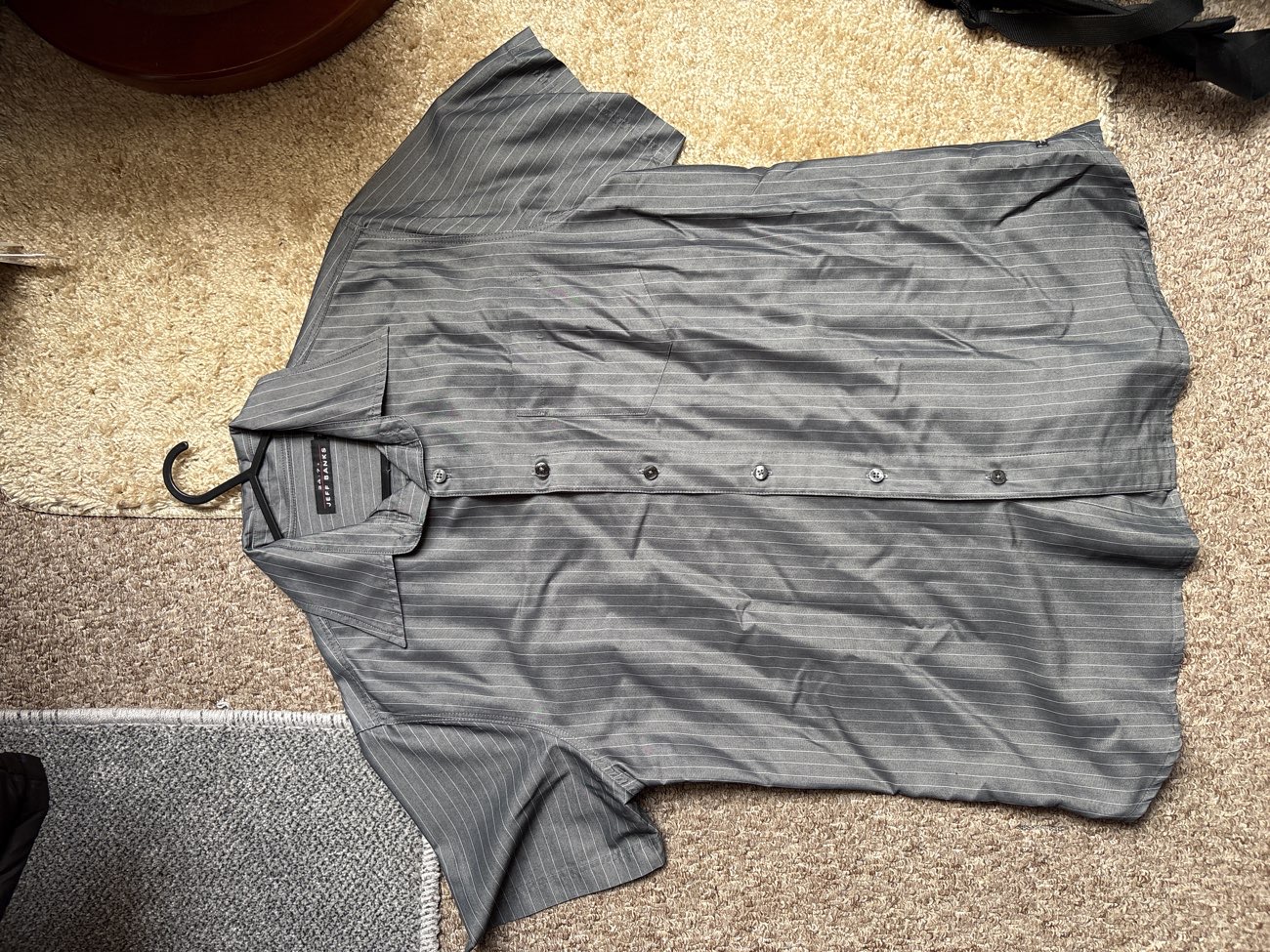 Jeff Banks Pinstripe Shirt bought at Chest Heart & Stroke Scotland for £3.99