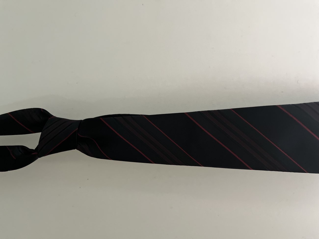 100% Polyester Black and Red Tie product bought at Barnardo's for £0.50