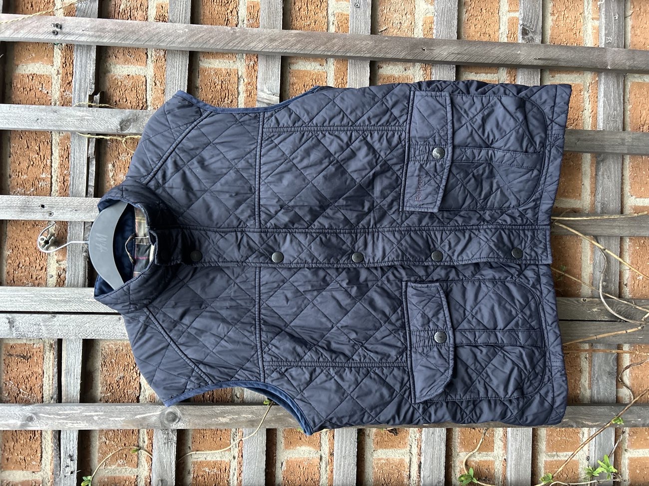 Barbour quilted gilet bought at The Salvation Army for Β£6.00