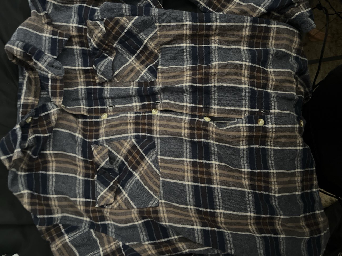 Super cute & cozy autumn flannel shirt bought at Cats Protection Charity Shop for £1.50