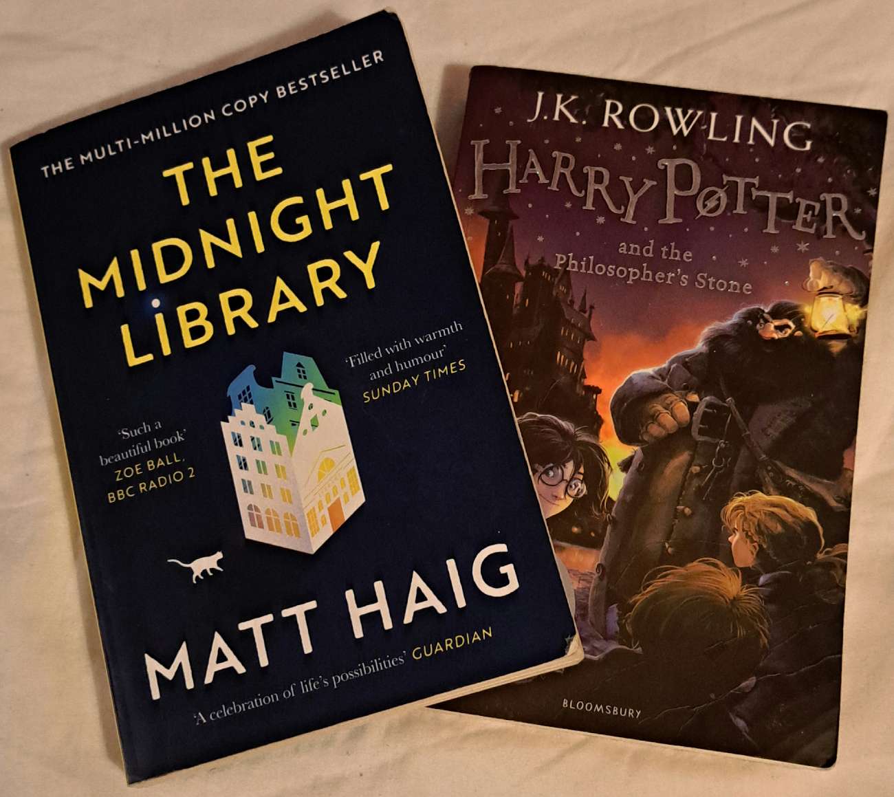 2 books bought on separate occasions from the same shop product bought at Barnardo's