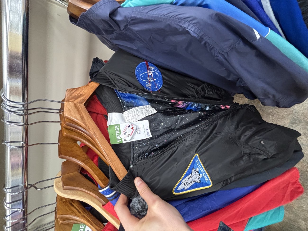 How cool is this NASA jacket??? bought at Oxfam Shop for £12.99