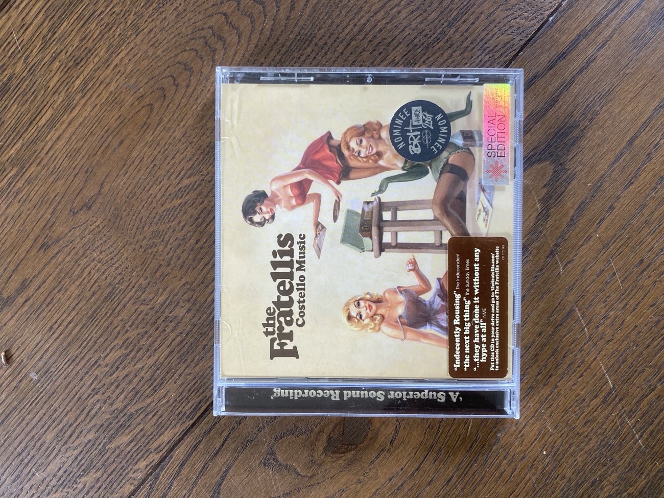 The fratellis album bought at Cancer Research UK for £0.50