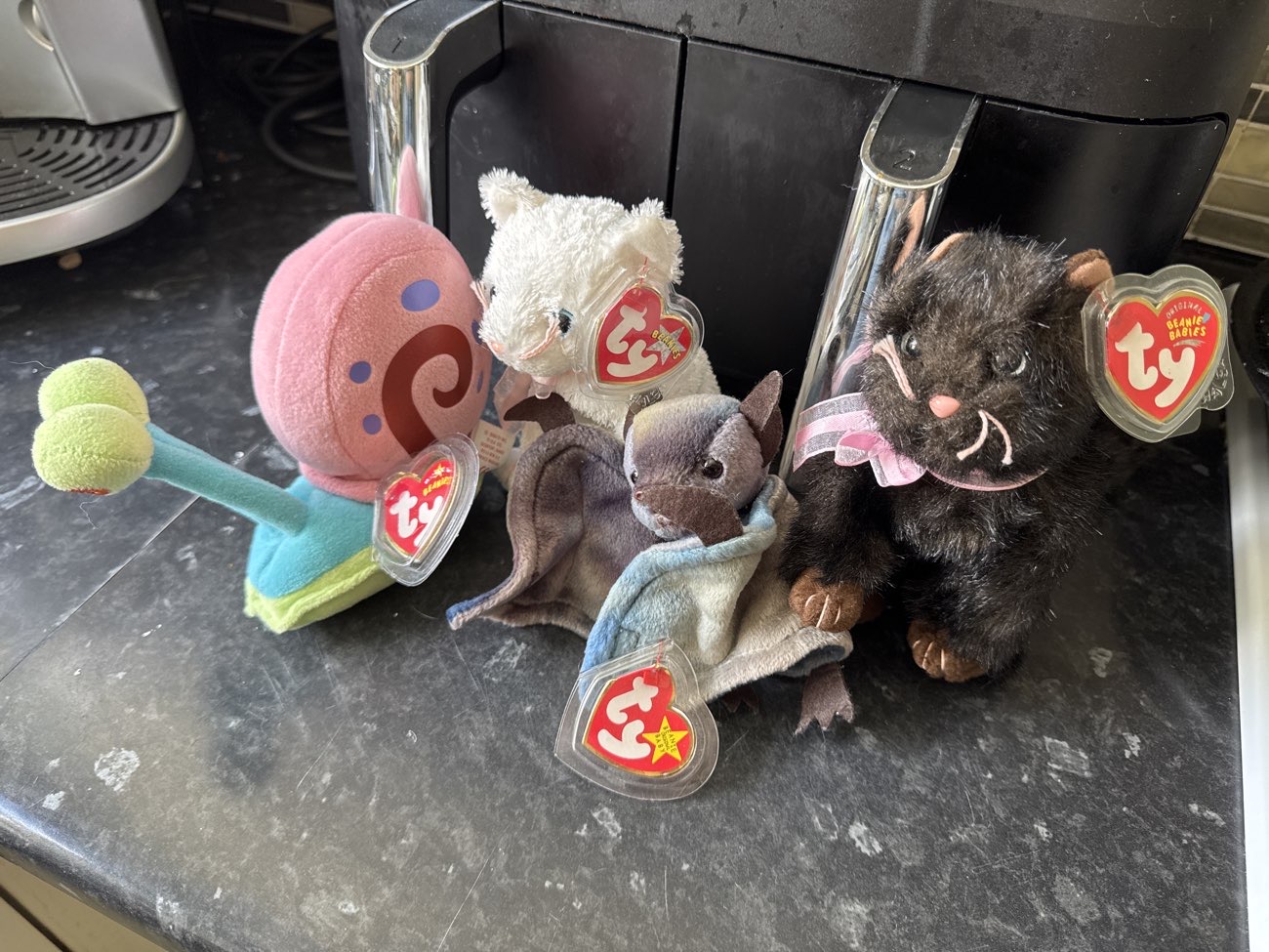 Vintage TY beanie babies with tags! bought at Arminghall Car Boot Sale for £4.00