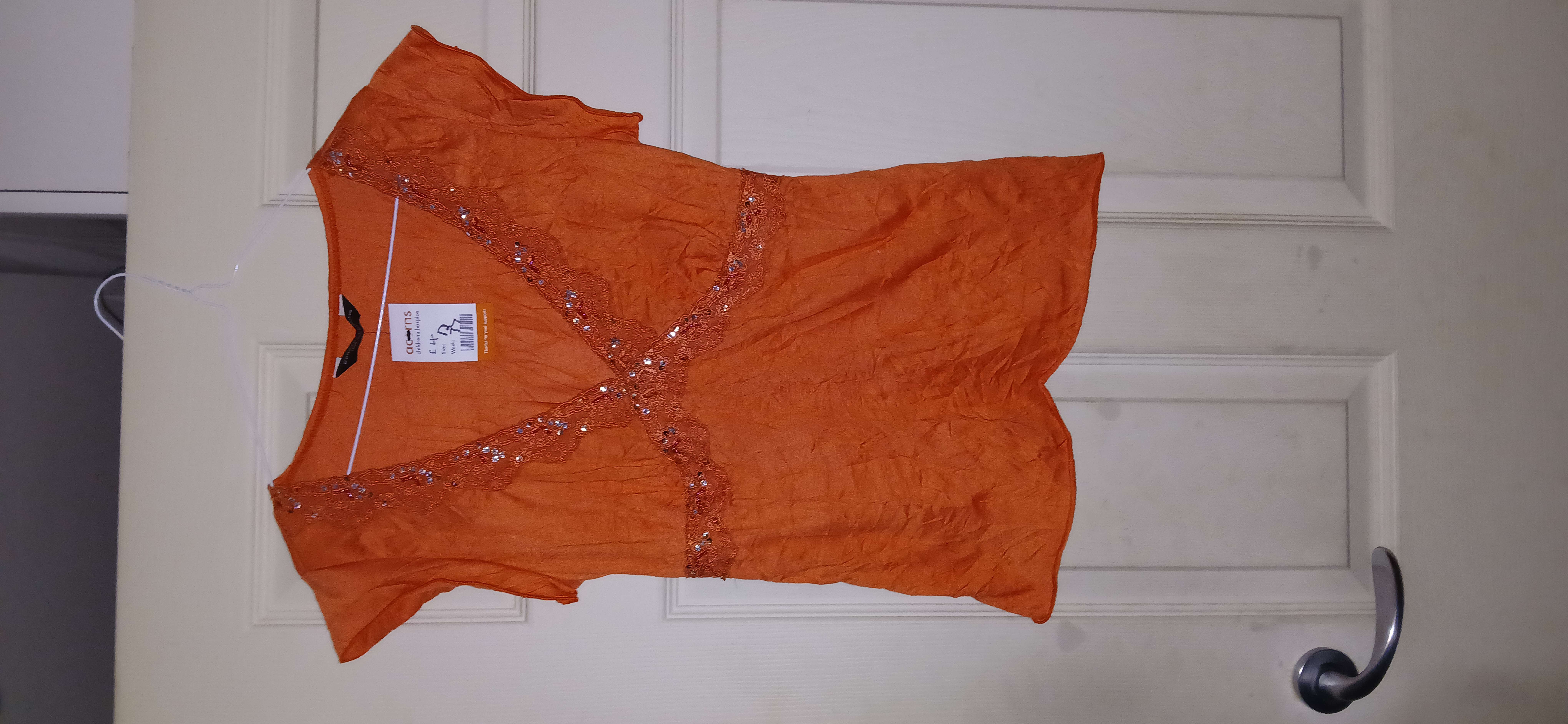 Dorothy Perkins top bought at Mary Stevens Hospice for £4.00