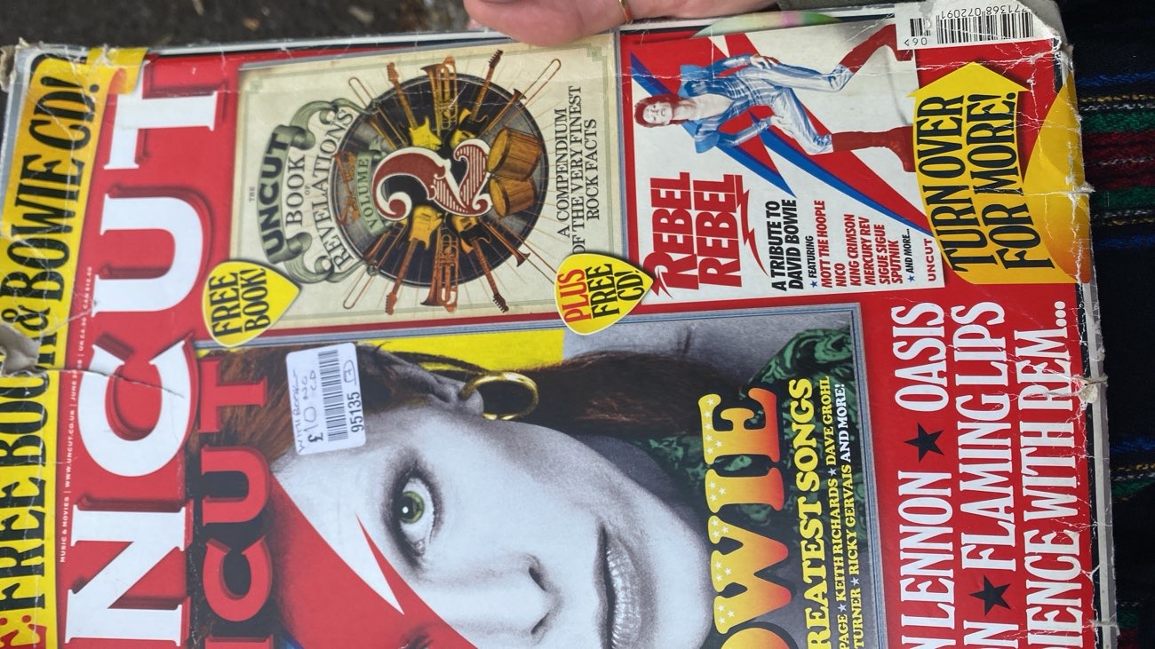 David Bowie mag (uncut) bought at Sue Ryder for £8.00