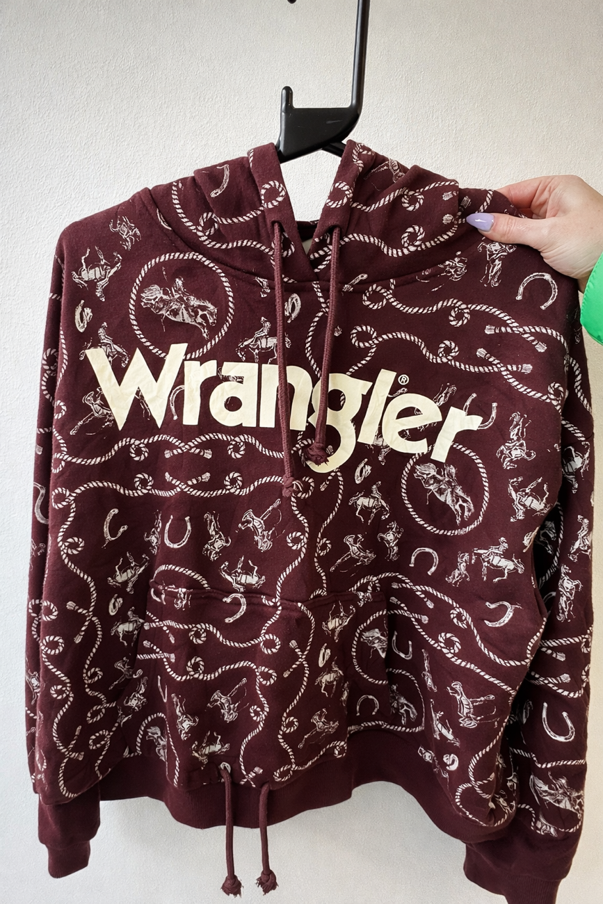 How cute is this Wrangler Cowboy Sweatshirt! 🤠 bought at Swipe Vintage x Maidstone Kilo Sale for £10.00