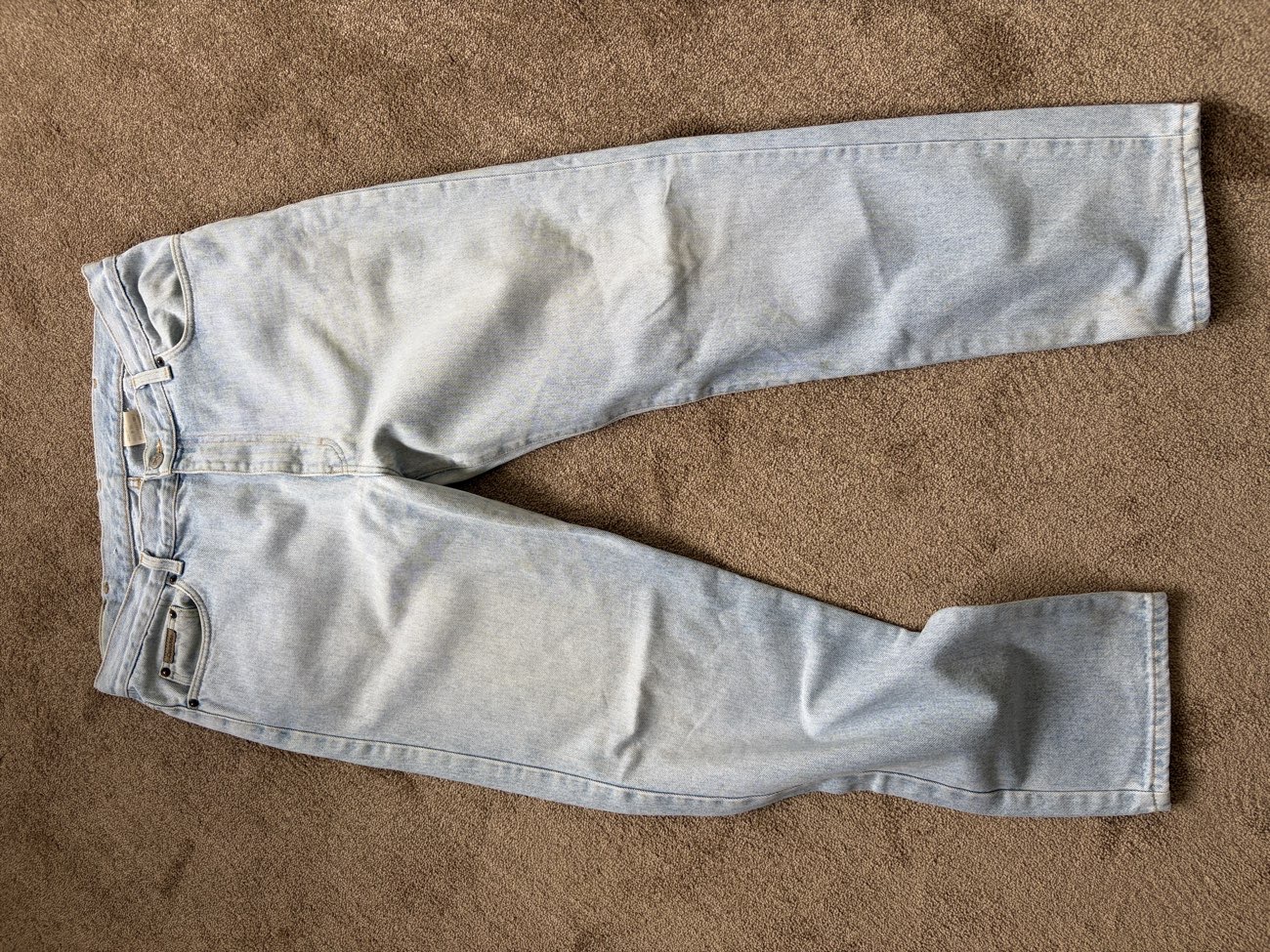Vintage 90s Calvin Klein Light Wash Jeans bought at Barnardo's for £4.00