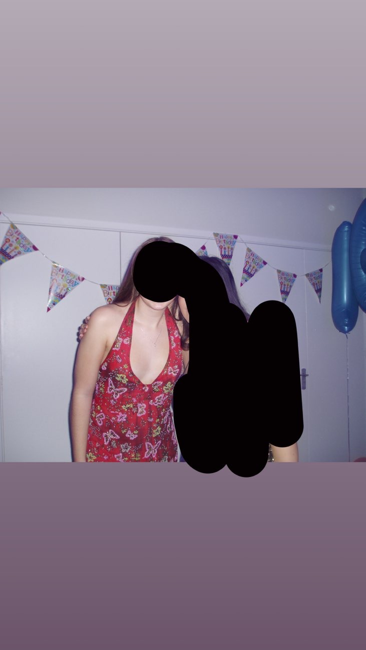 halter glittery red top product bought at Sue Ryder for £3.75