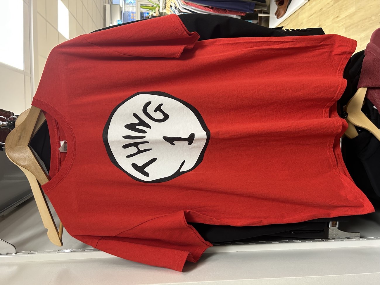 thing 1 tshirt bought at Royal Trinity Hospice - Fulham for £8.50
