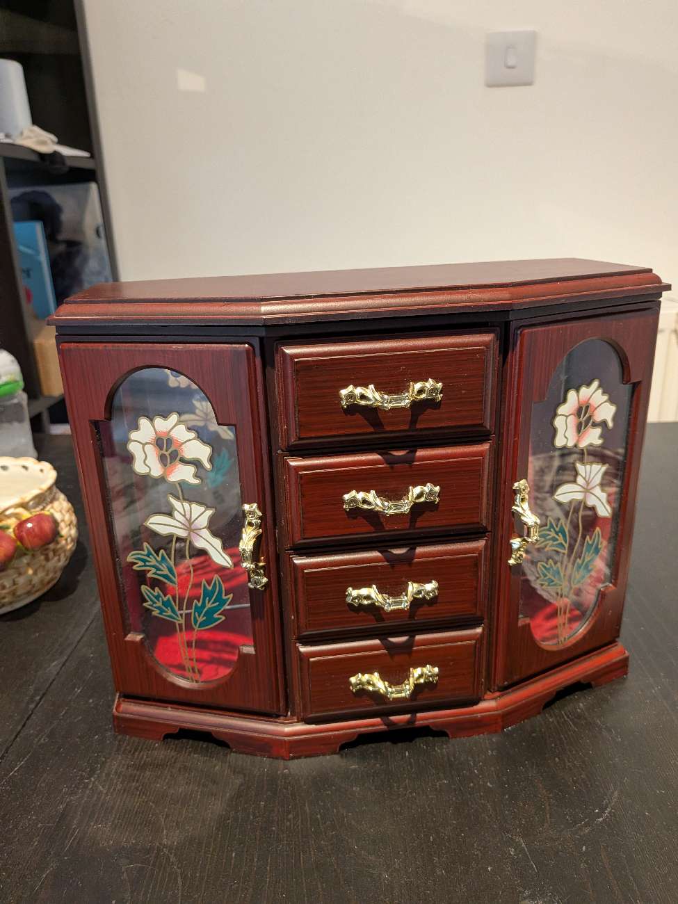 beautiful jewellery (and a music!) box bought at Oxfam Shop for Β£3.00