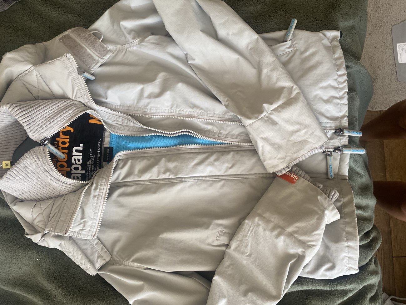 Super dry jacket bought at Harlington Hospice Association for Β£2.50