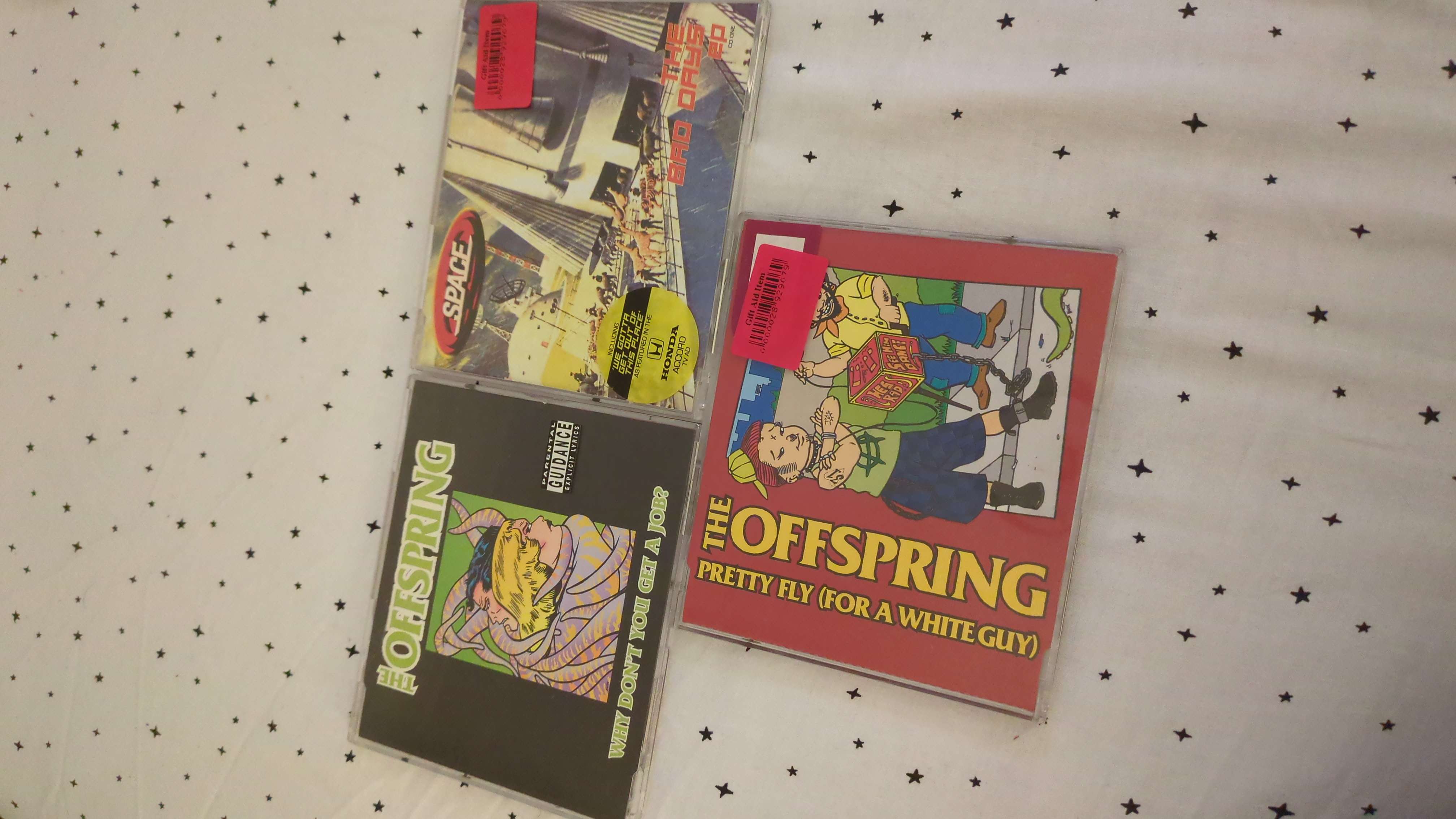 Cd Singles bought at Cancer Research UK for £1.50