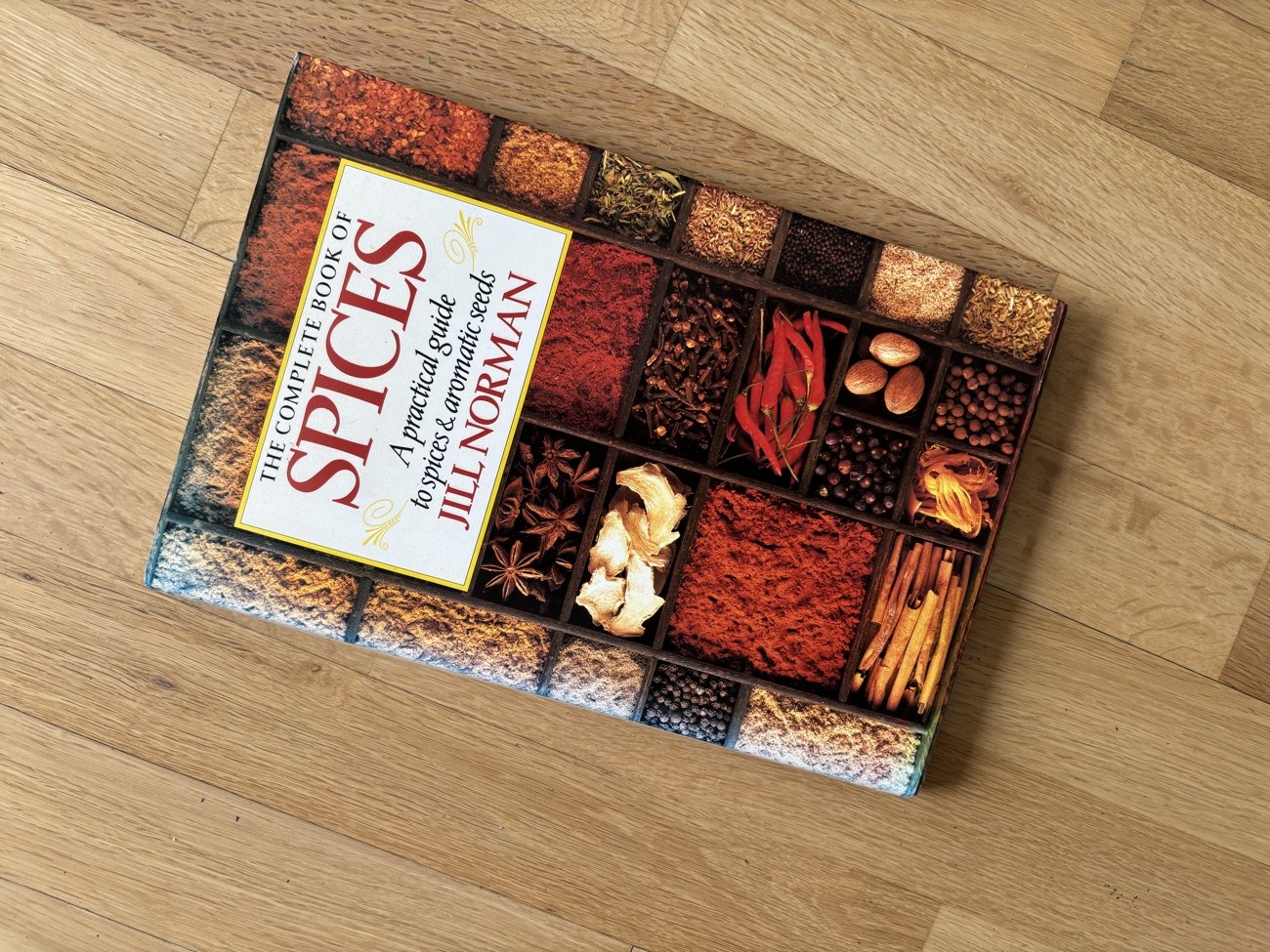 Old βspicesβ cooking book bought at British Heart Foundation for Β£3.50