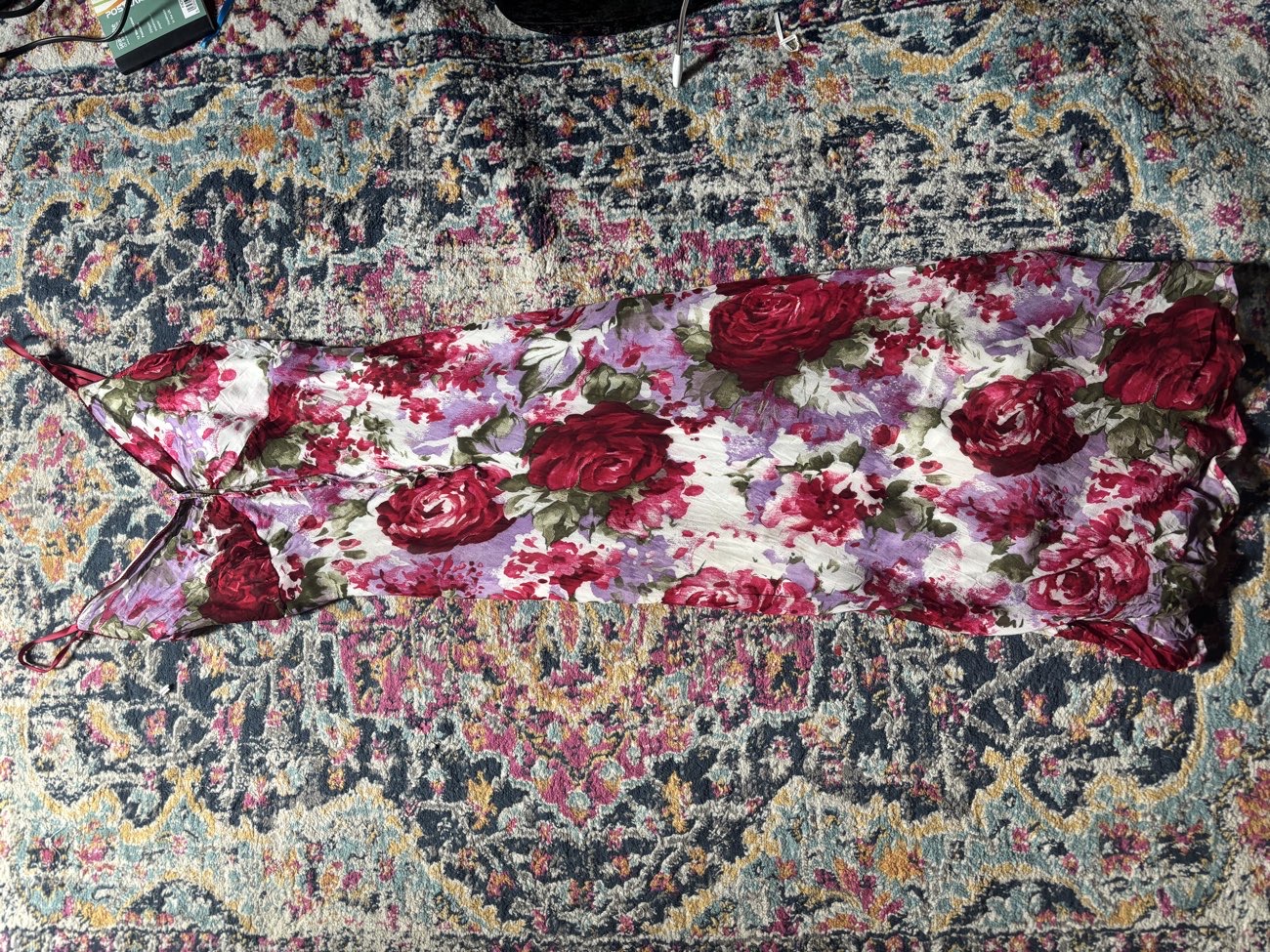 vintage floral dress product bought at Weldmar Hospicecare for £6.00