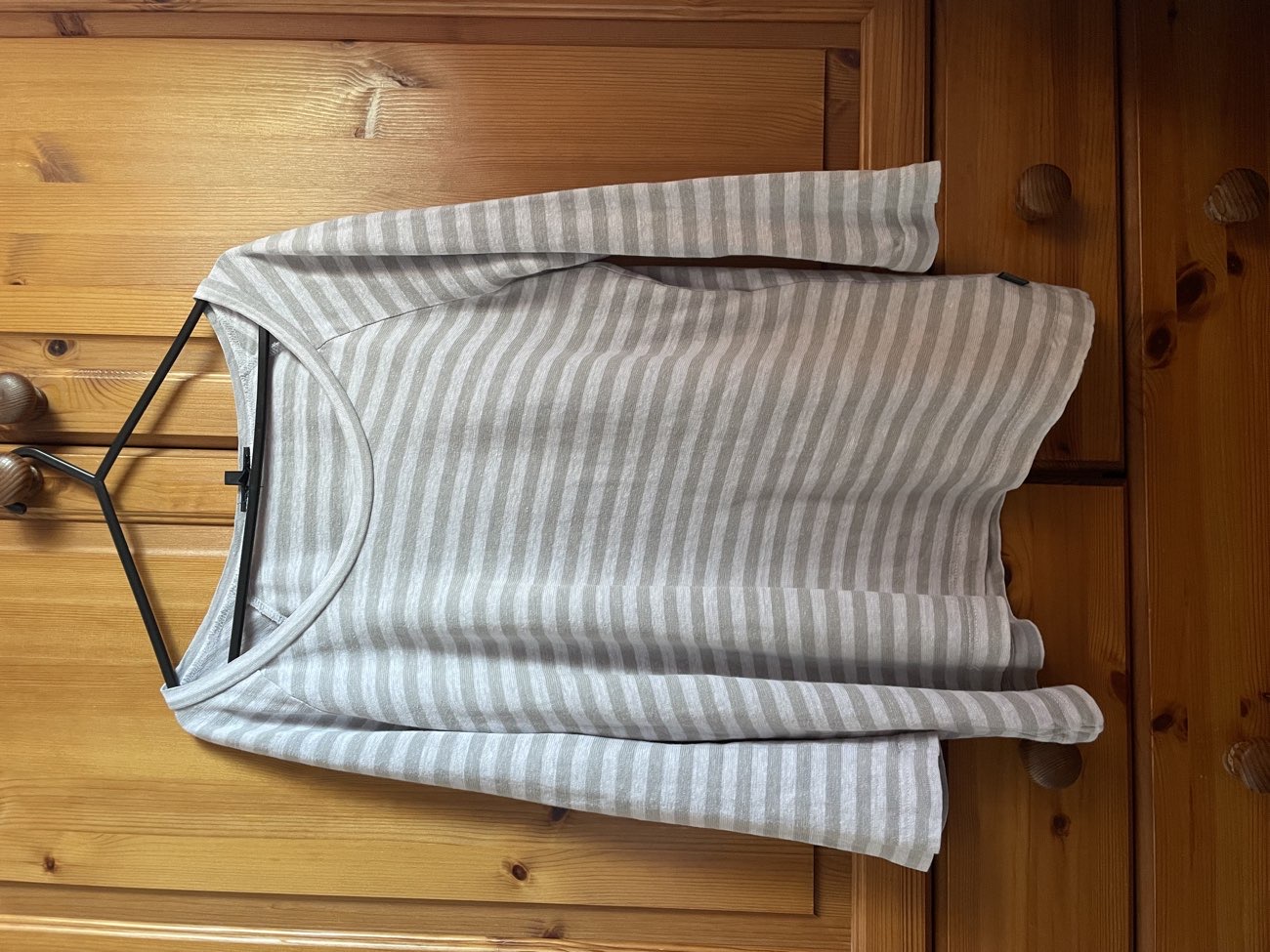 white and grey top bought at Sense for £3.00