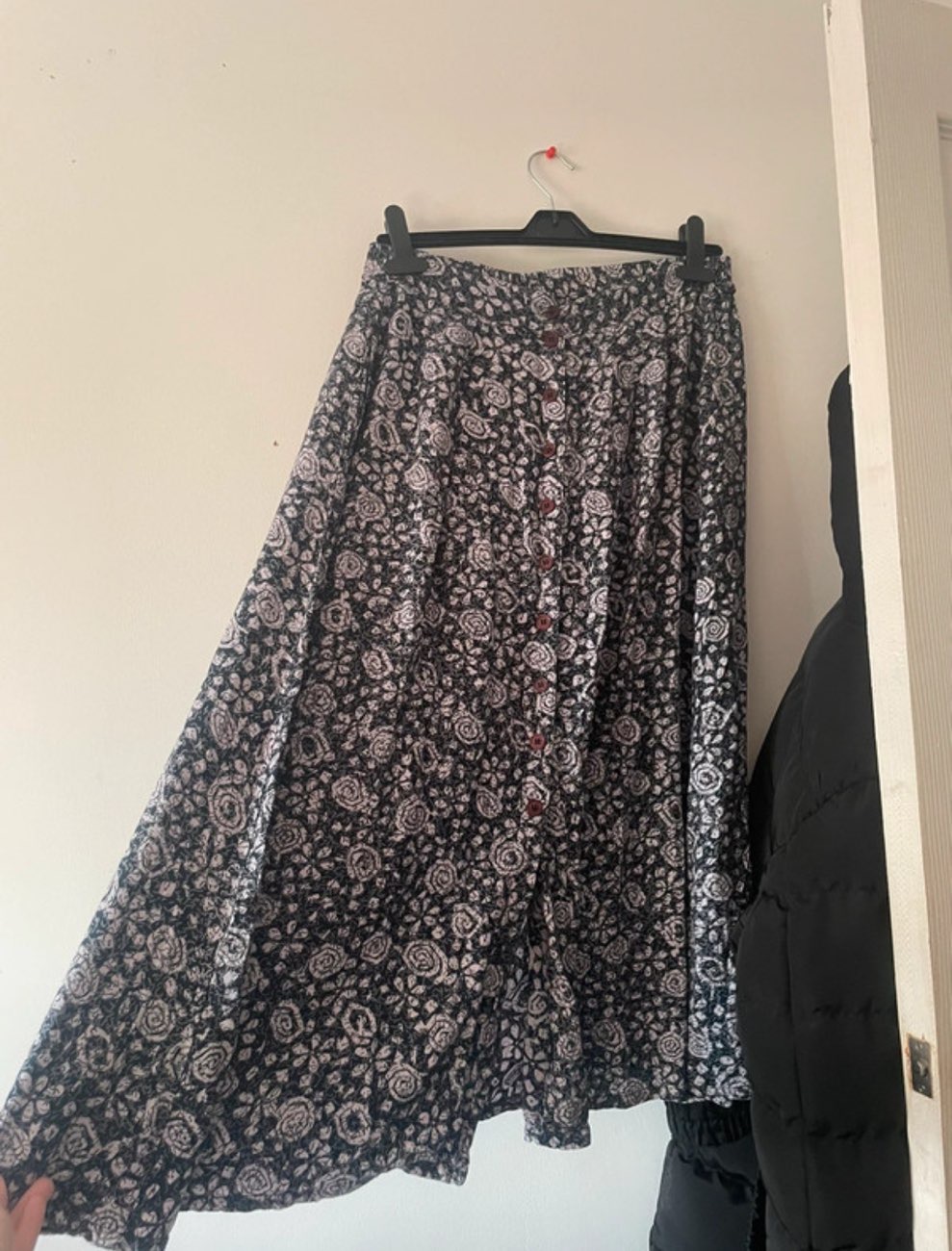 Purple Hippie Style Floral Skirt bought at Oxfam Shop for £1.99
