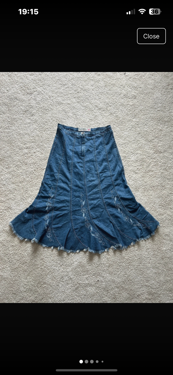 denim maxi skirt bought at COW for £8.00