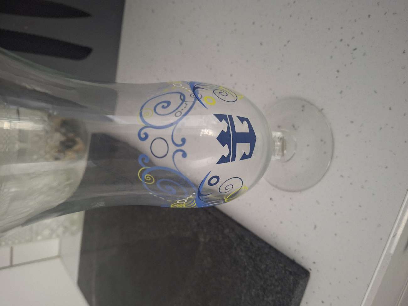 β royal caribbean cruise glass bought at British Heart Foundation for Β£2.00