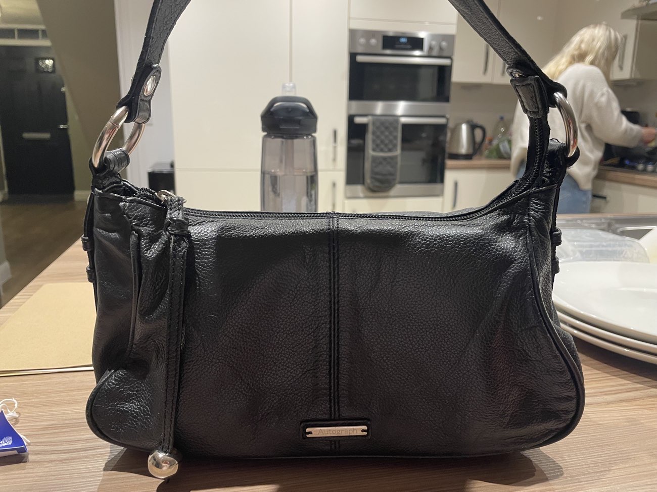 autograph vintage black handbag bought at Cancer Research UK for Β£6.00