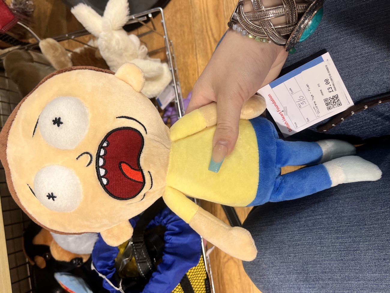 Rick and Morty plush ! product bought at British Heart Foundation for £3.00