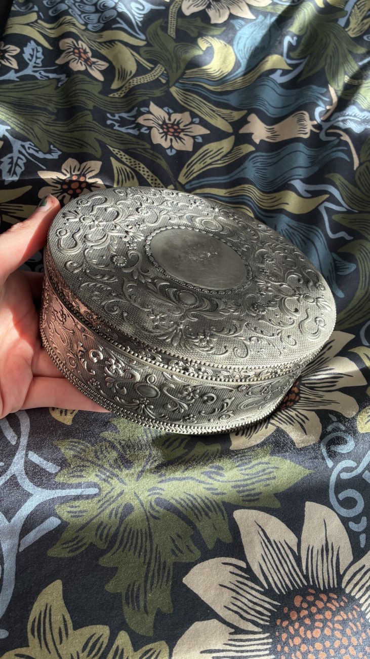Vintage jewellery box bought at Princess Alice Hospice