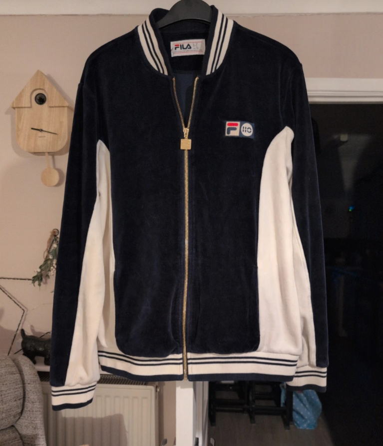 fila top velour bought at Barnardo's for Β£3.00