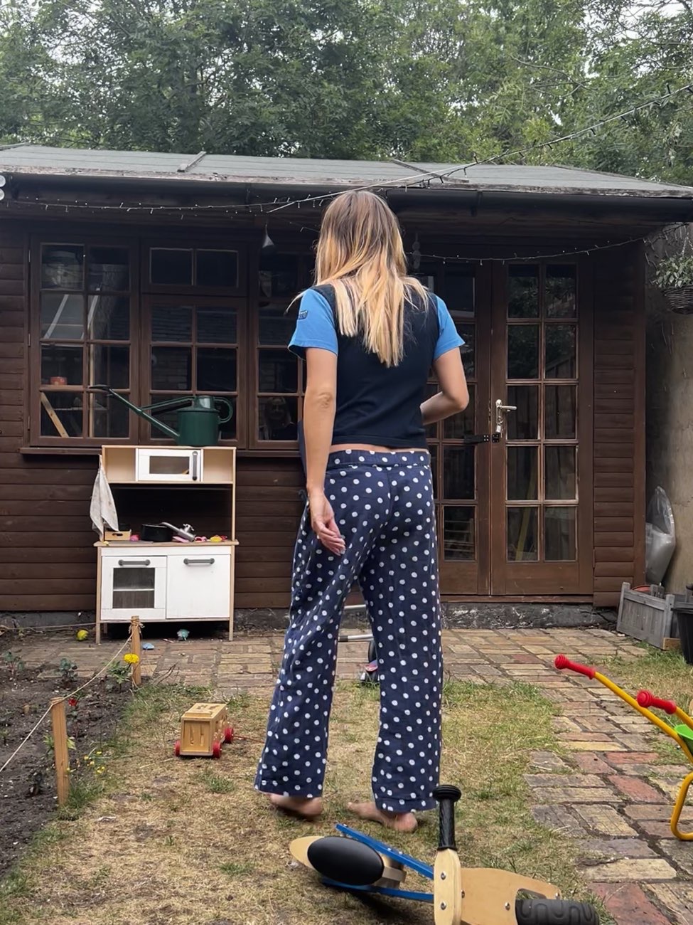 Spotty Trousers & Kids Top bought at Salvation Army for Β£1.00